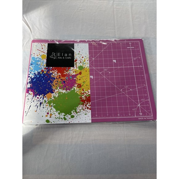 Elan Cutting Mat A4 Pink and Purple, 5-Ply Craft Mat, Self Healing Cutting Mat - Picture 1 of 4